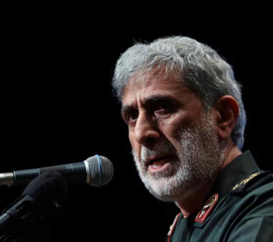 Brigadier General Esmail Qaani, the head of the Revolutionary Guards' Quds Force