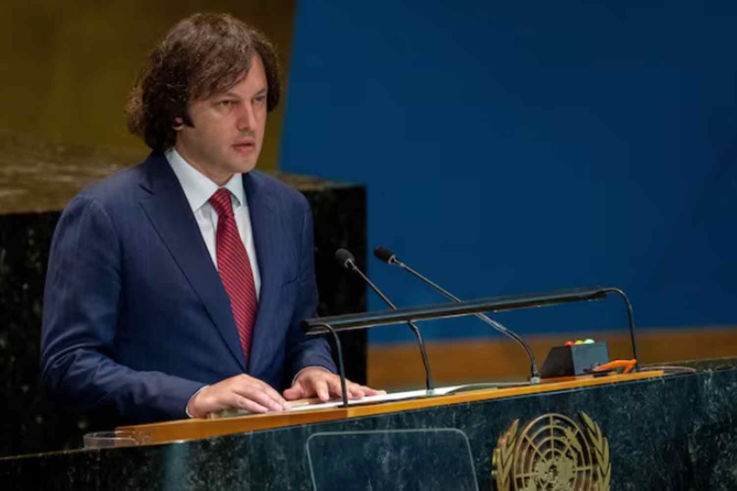 Irakli-Kobakhidze Prime Minister of Georgia Irakli Kobakhidze addresses the