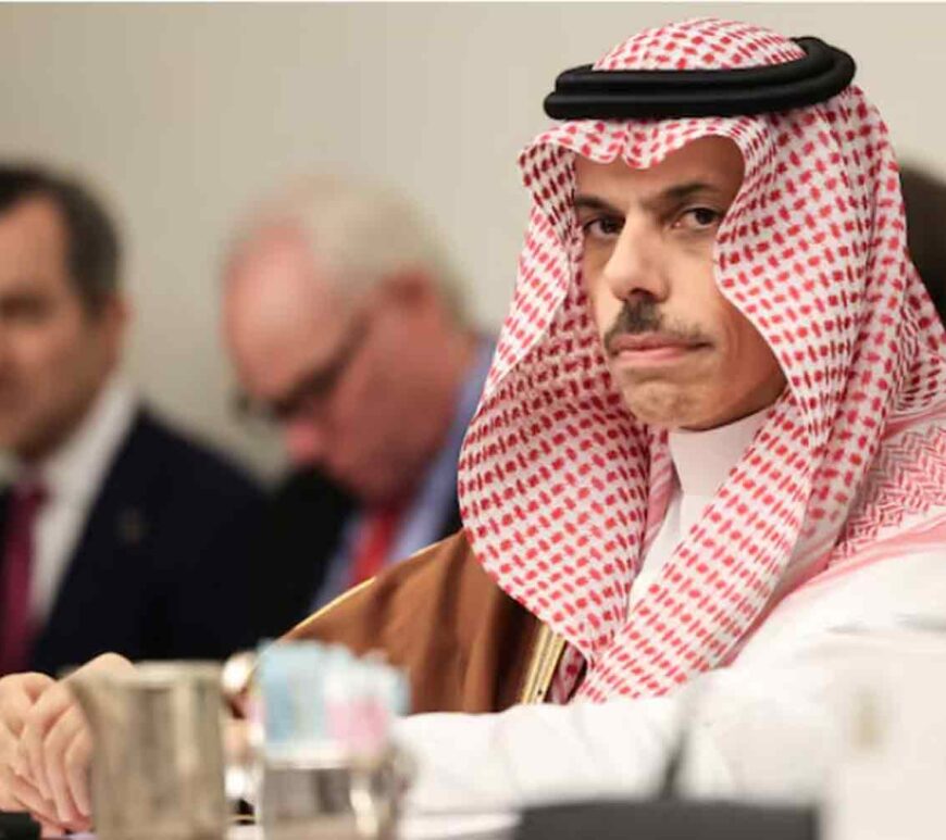 Saudi Arabia Foreign Minister Prince Faisal bin Farhan Al Saud