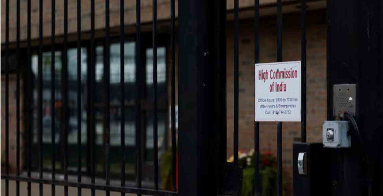 The Indian High Commission building in Ottawa, Ontario, Canada.