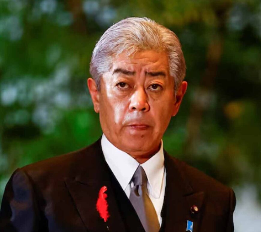 Japan's Foreign Minister Takeshi Iwaya