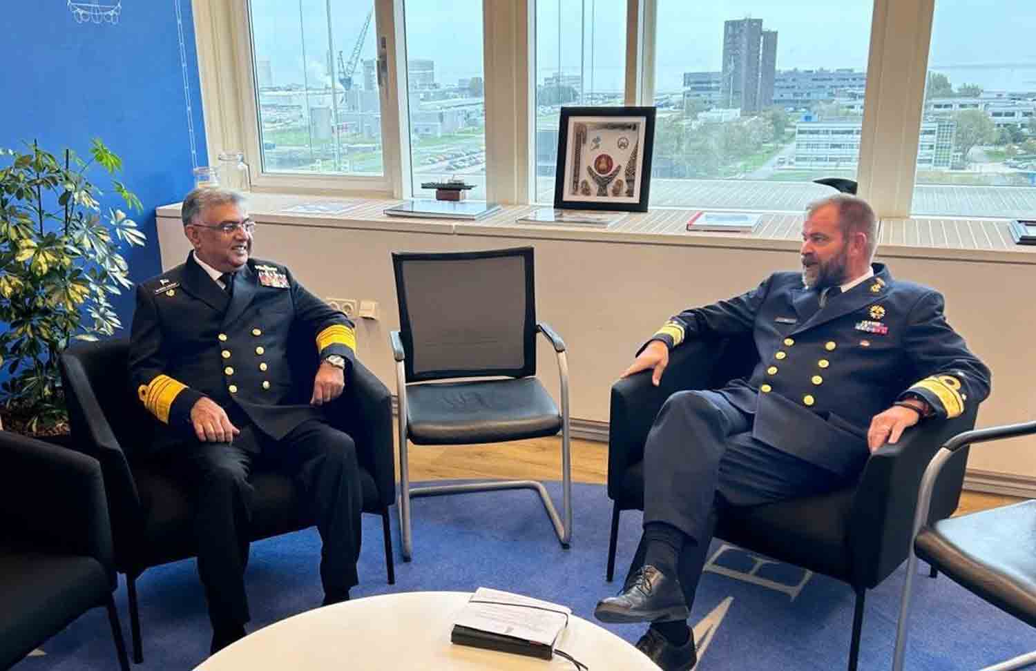 Admiral Naveed Ashraf met with senior military officials in Netherlands