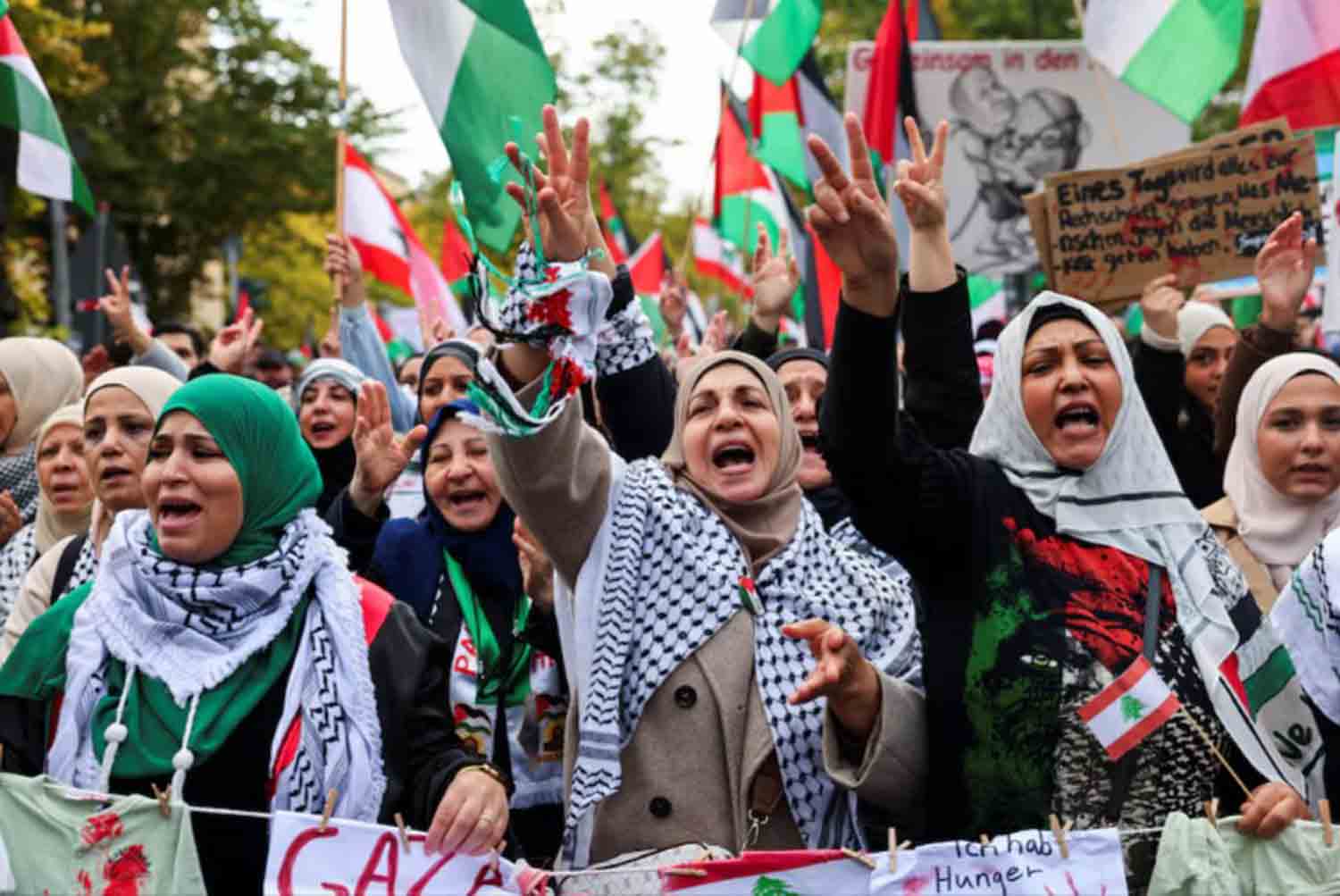 The anniversary of the Gaza conflict attracts thousands of pro-Palestinian demonstrators globally