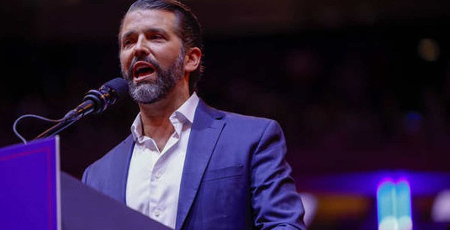 Donald Trump Jr. speaks during a campaign rally at Madison Square Garden