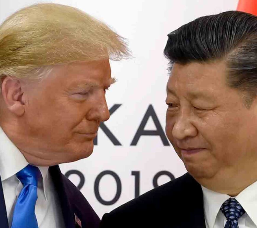 Donald Trump meets with Chinese President Xi Jinping