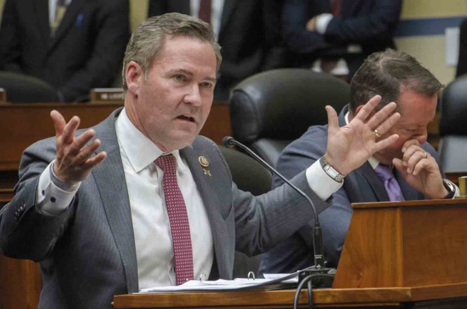 Mike Waltz, speaks during a hearing on Capitol Hill.