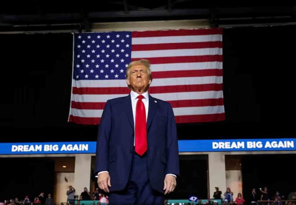 Donald Trump attends a campaign event, in Allentown, Pennsylvania, U.S.