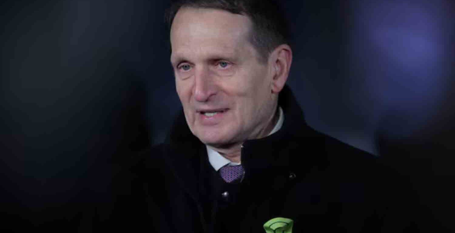 Russian Foreign Intelligence Service (SVR) Director Sergey Naryshkin.