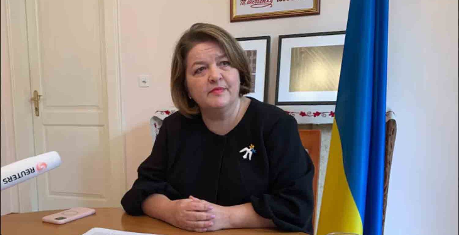 Ukrainian ambassador to the U.N. in Geneva Yevheniia Filipenko