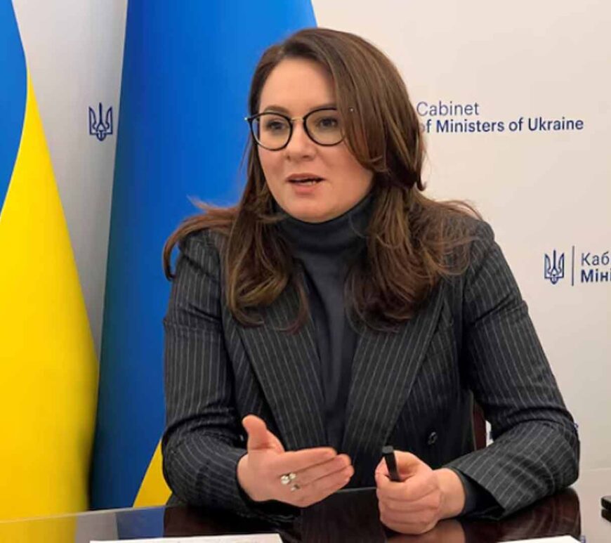 Ukrainian First Deputy Prime and Economy Minister Yulia Svyrydenko