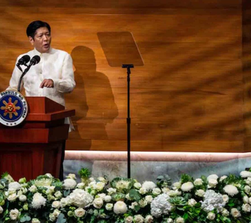 Philippine President Ferdinand Marcos Jr. delivers his third State of the Nation Address (SONA) at the House of Representatives in Quezon City, Metro Manila, Philippines.