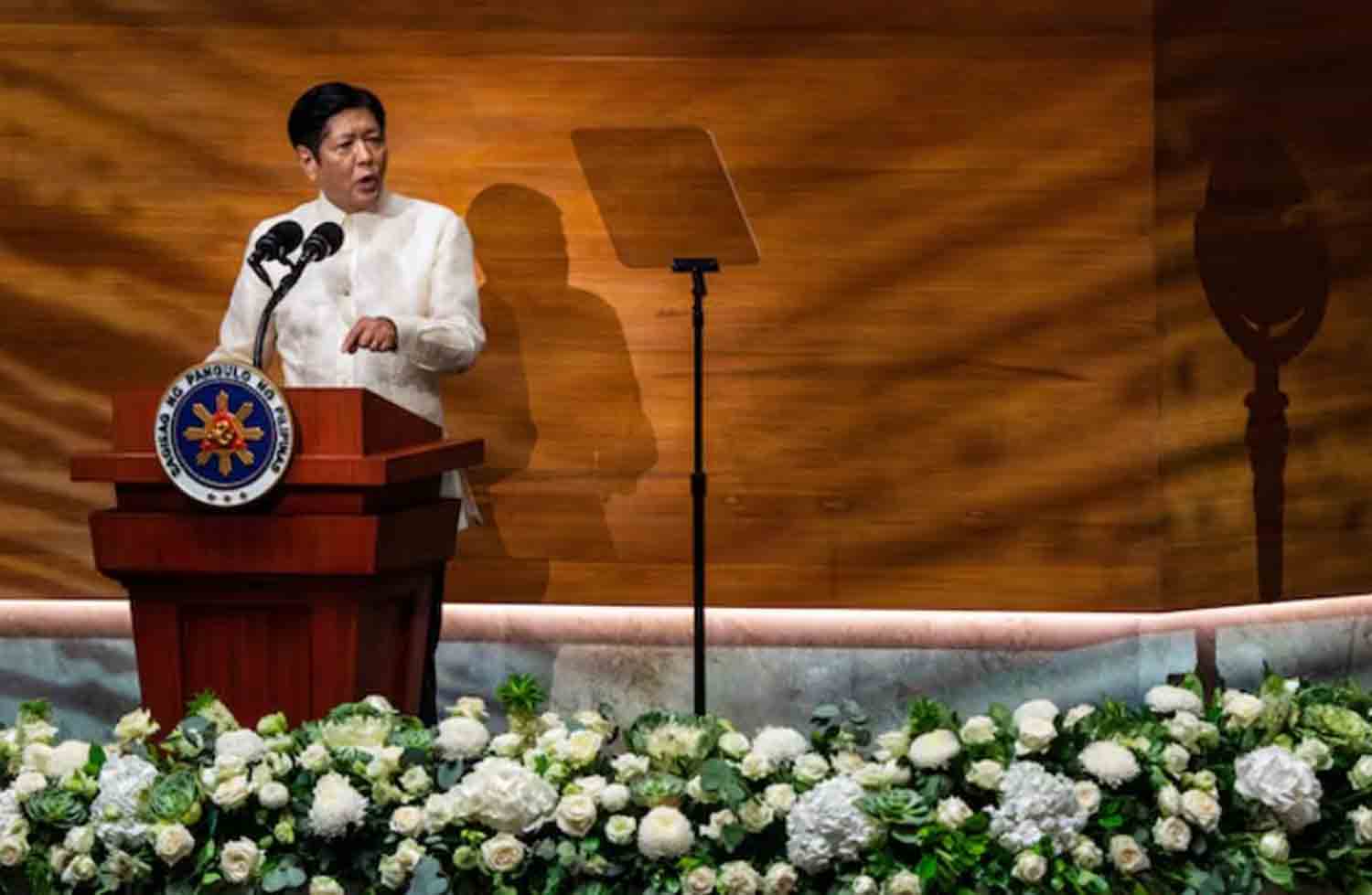 Ferdinand-Marcos-Jr Philippine President Ferdinand Marcos Jr. delivers his third State of the Nation Address (SONA) at the House of Representatives in Quezon City, Metro Manila, Philippines.