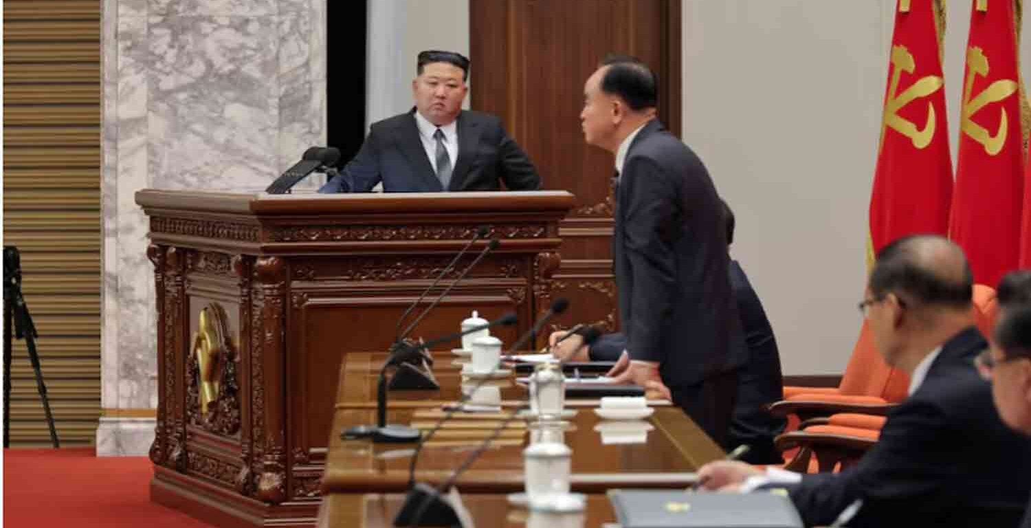 North Korean leader Kim Jong Un chairs a meeting of the country's ruling party, in Pyongyang, North Korea, in this photo released on December 29, 2024 by North Korea's official Korean Central News Agency. KCNA.