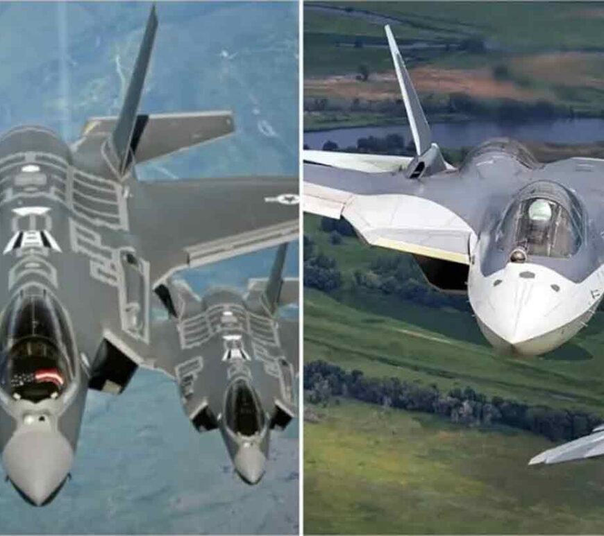 American F-35 and the Russian Su-57