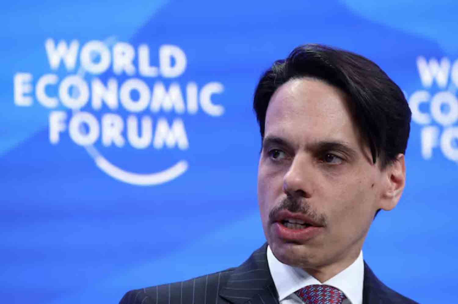 Saudi Arabia's Foreign Minister Faisal bin Farhan Al Saud looks on during the 55th annual meeting of the World Economic Forum (WEF) in Davos, Switzerland.