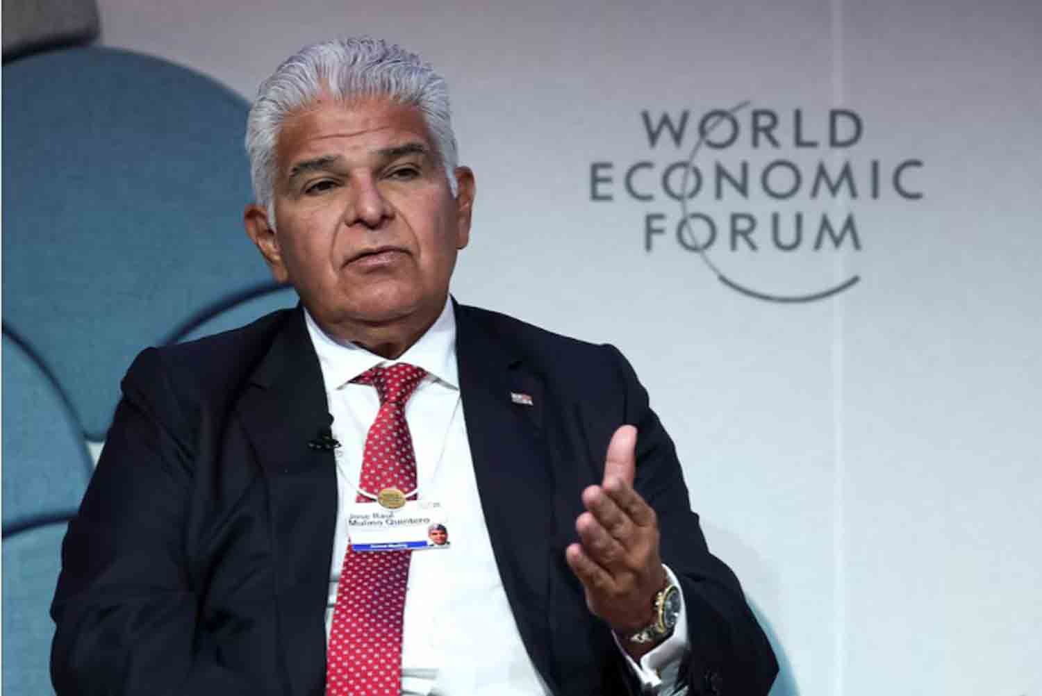 Jose-Raul-Mulino Panama's President Jose Raul Mulino attends the 55th annual World Economic Forum (WEF) meeting in Davos, Switzerland.