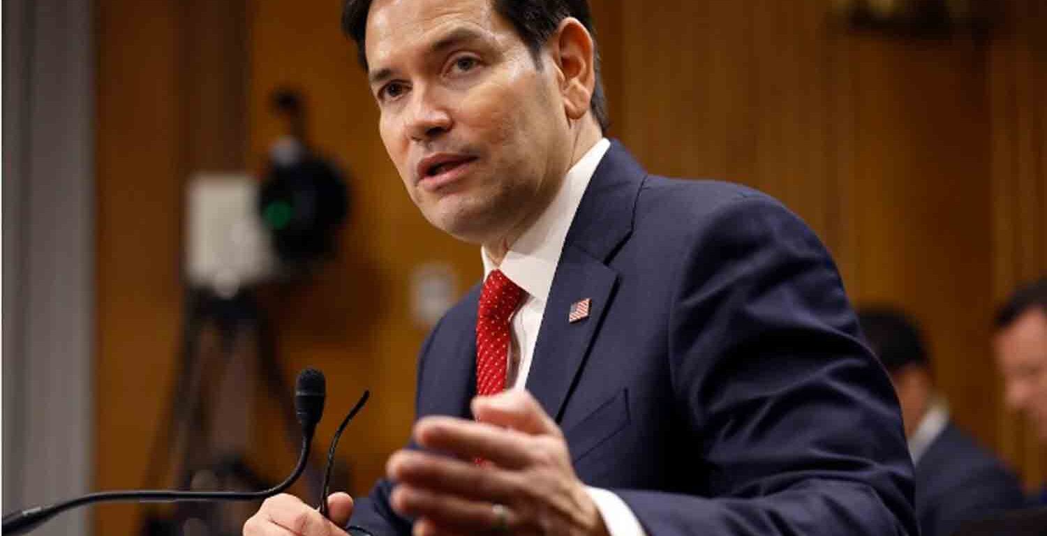 Secretary of State, Sen. Marco Rubio testifies during his Senate Foreign Relations confirmation hearing at Dirksen Senate Office Building.