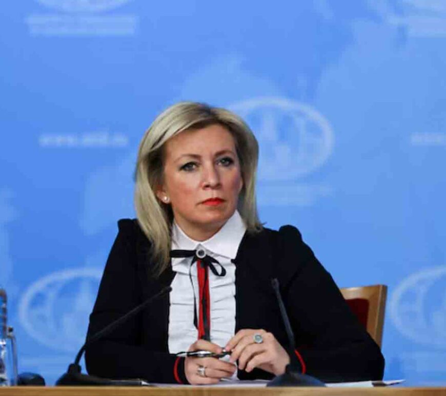 Spokesperson of Russia's Foreign Ministry Maria Zakharova attends the annual press conference held by Foreign Minister Sergei Lavrov in Moscow, Russia.