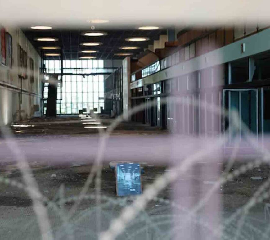 A view of the interior of the abandoned Nicosia International Airport at the UN-controlled buffer zone in Nicosia, Cyprus.