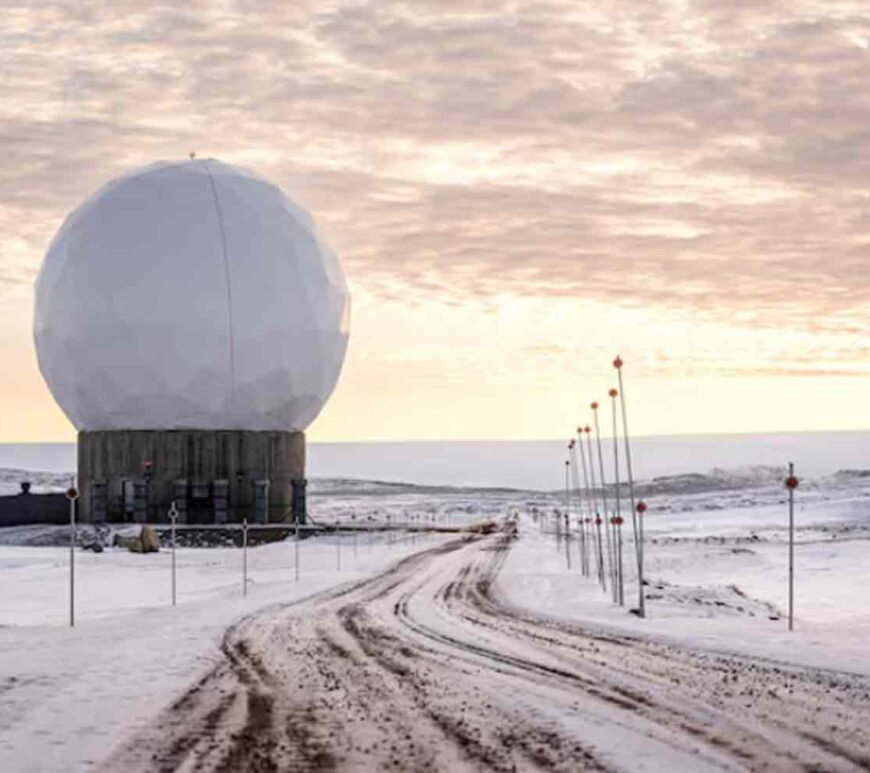 A view of Pituffik Space Base (formerly Thule Air Base) in Greenland.