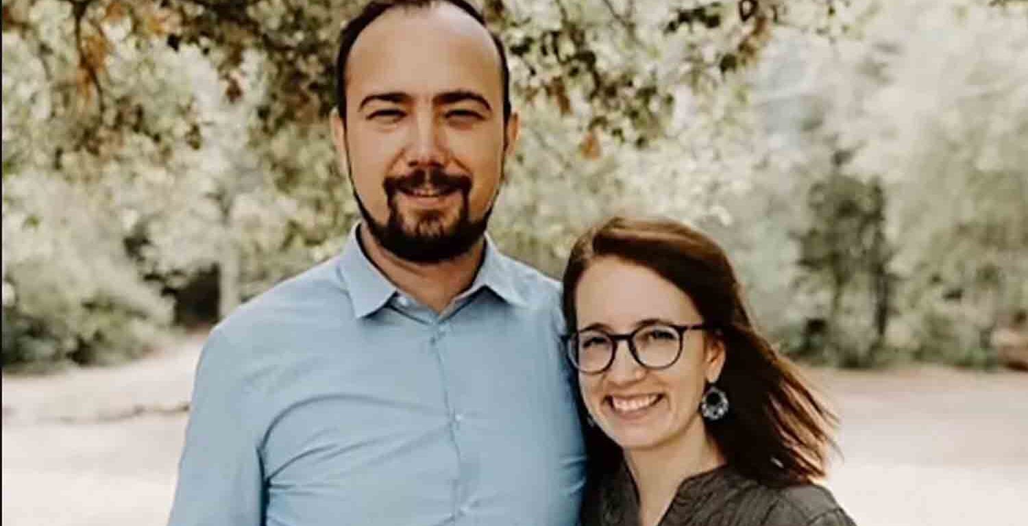 US citizen Ryan Corbett, who was detained in Afghanistan in 2022, is seen with his wife, Anna in this undated handout photo.