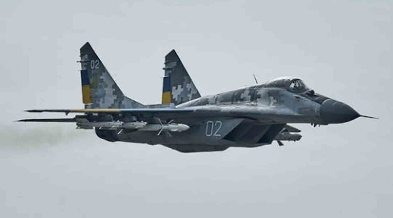 Russian Ministry of Defense reports that a Ukrainian MiG-29 fighter jet has been downed