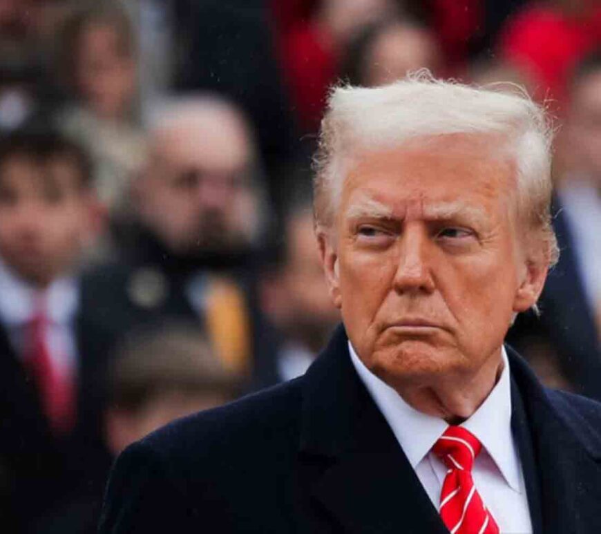 U.S. President-elect Donald Trump attends a wreath laying ceremony at Arlington National Cemetery ahead of the presidential inauguration in Arlington, Virginia, U.S.