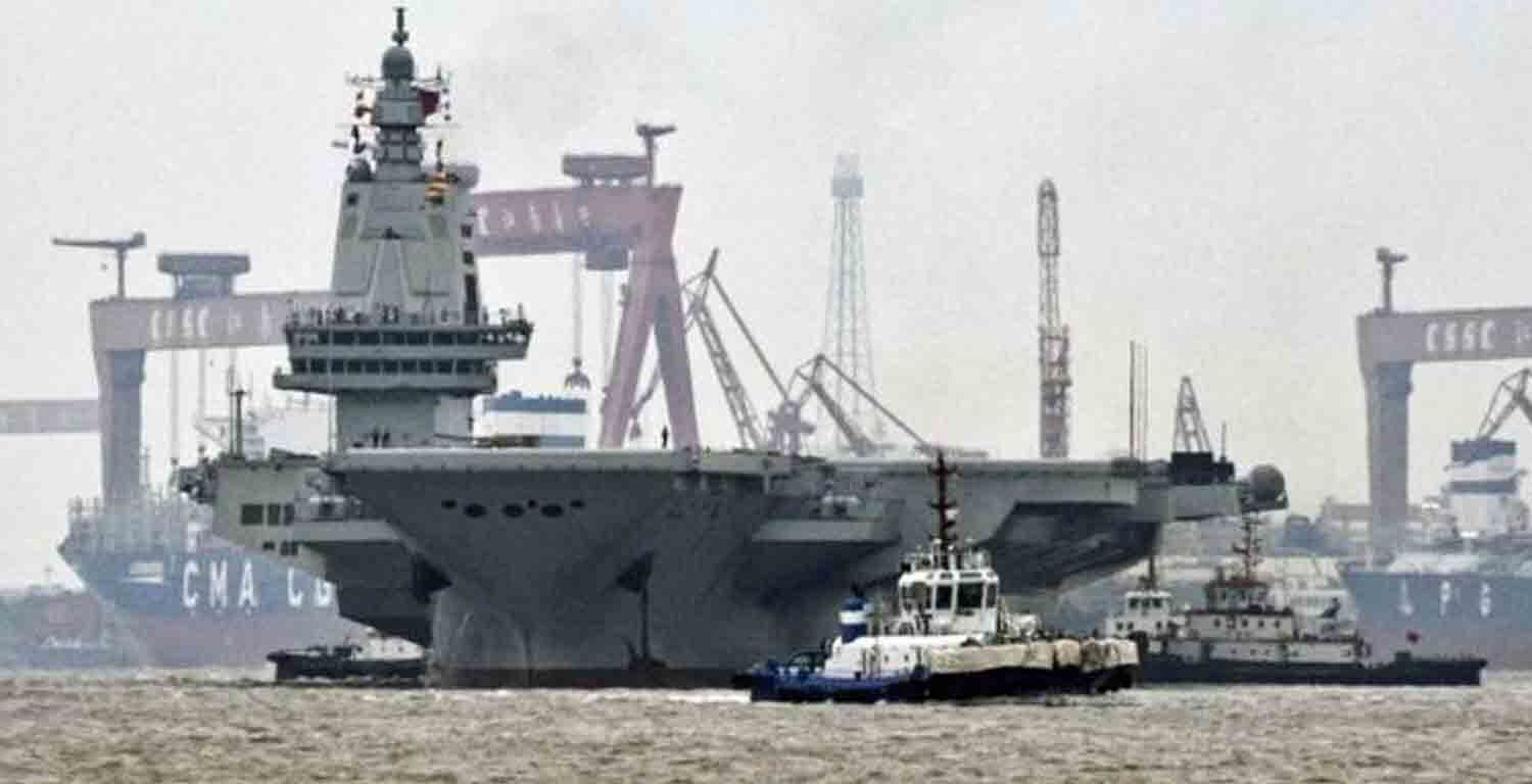 Chinese aircraft carrier Fujian