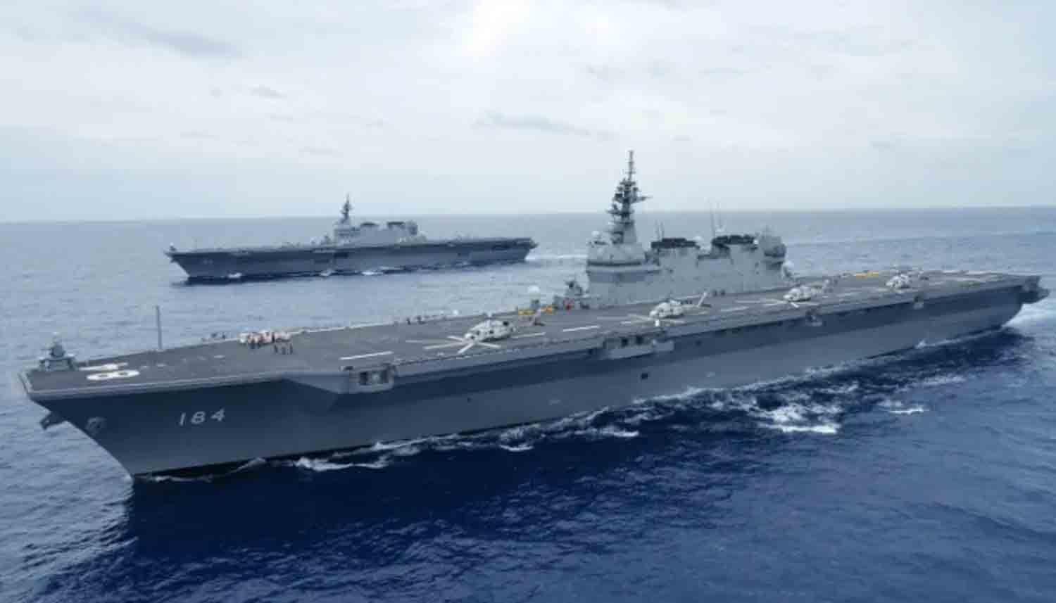 Both of Japan's LHD vessels, JS Izumo and JS Kaga, have been modified to become 