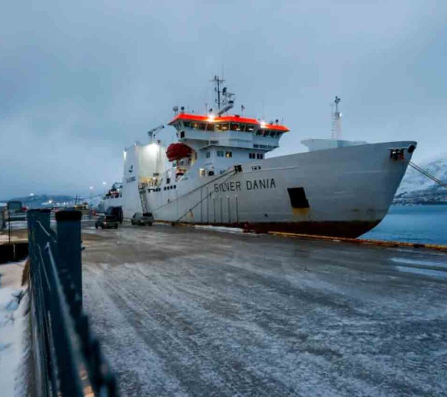 Norwegian-owned ship Silver Dania, suspected of cable sabotage in the Baltic Sea, was brought into the port of Tromsø, Norway, for investigation Friday.