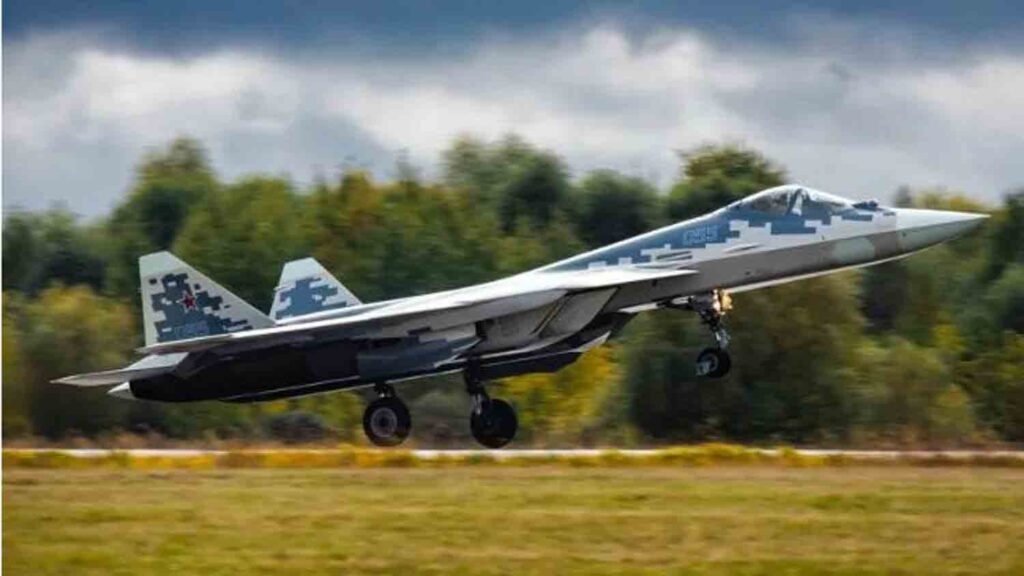 Su-57 achieved takeoff in slightly more than 11 to 12 seconds from a compact runway.