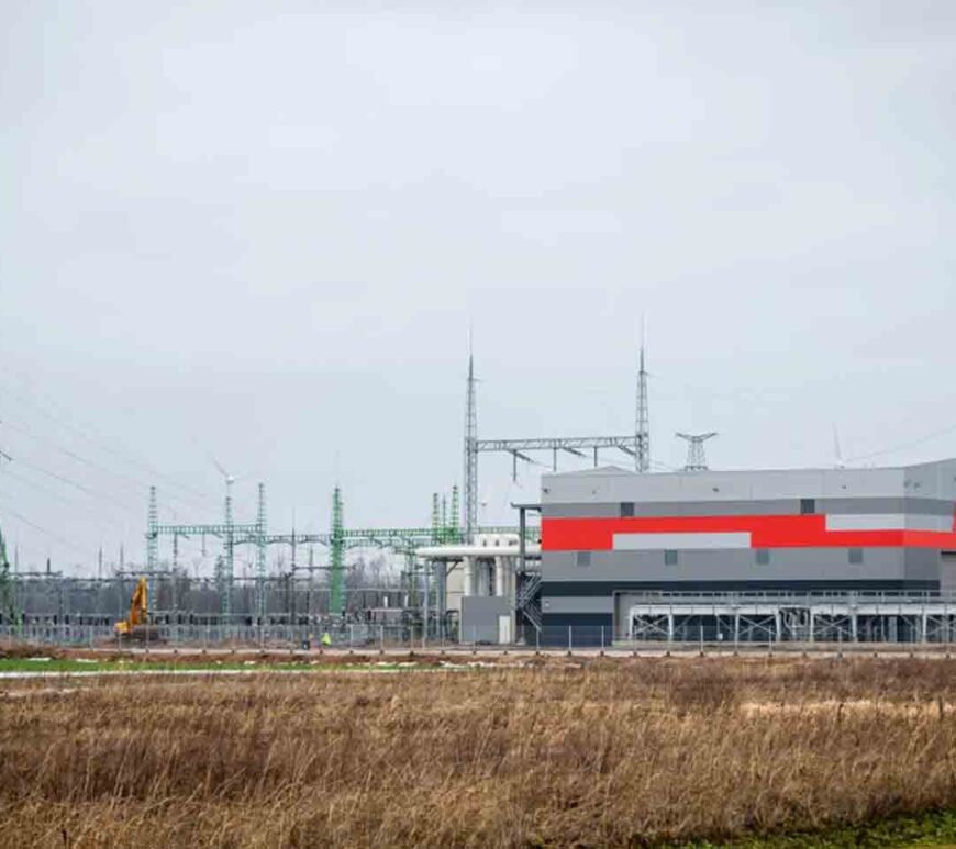 The frequency balancing facility of Latvia's transmission system operator AST (Augstspriegumu Tikls) is pictured in Grobina, near the border with Lithuania.