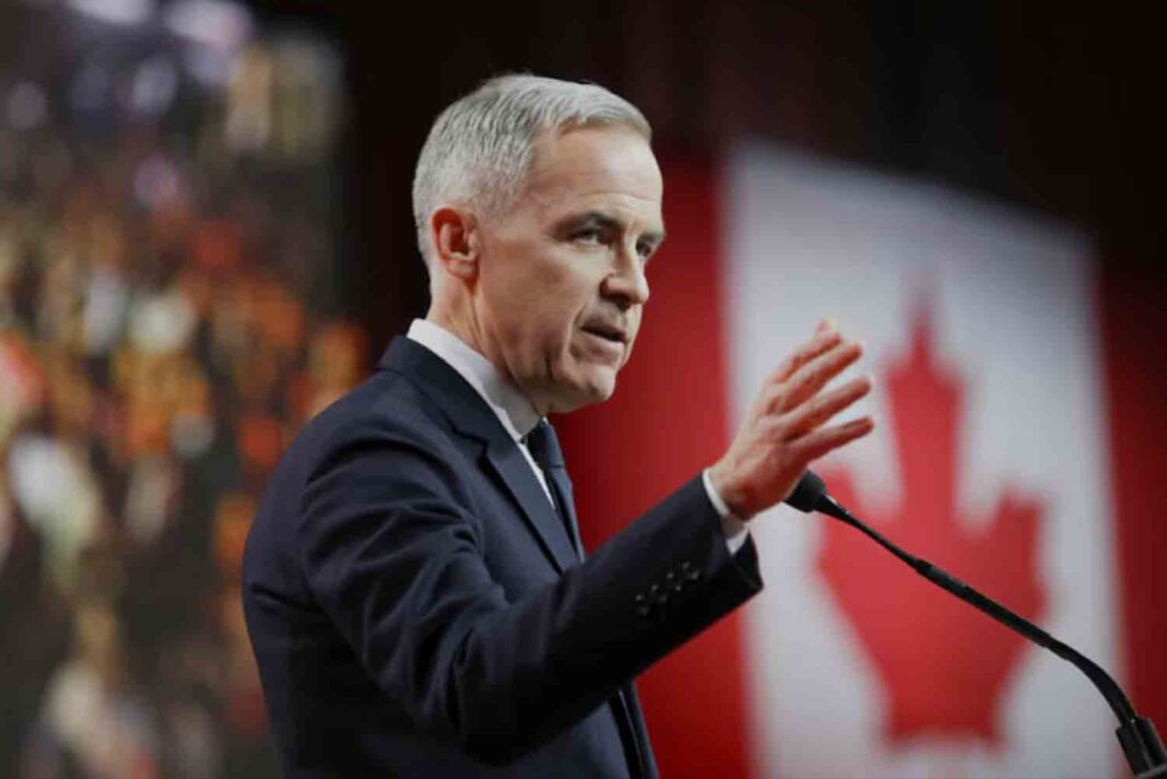 Former Bank of Canada and Bank of England governor Mark Carney speaks after he won the race to become leader of Canada's ruling Liberal Party and will succeed Justin Trudeau as Prime Minister, in Ottawa, Ontario, Canada.