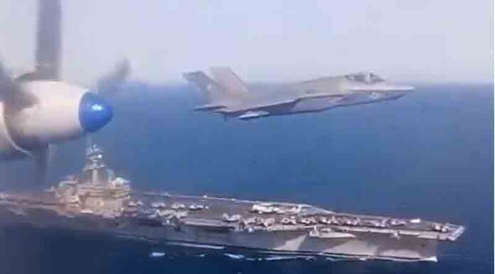 US Navy’s F-35C and Russian Il-38N face off in stunning footage