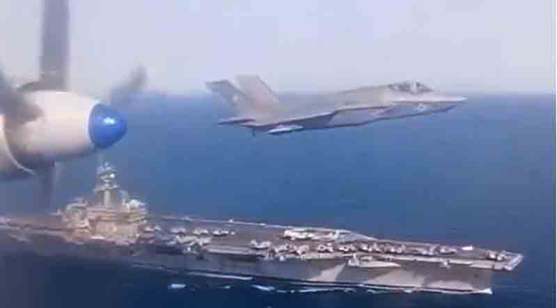 US Navy’s F-35C and Russia’s Il-38N engage in a remarkable aerial confrontation captured on film