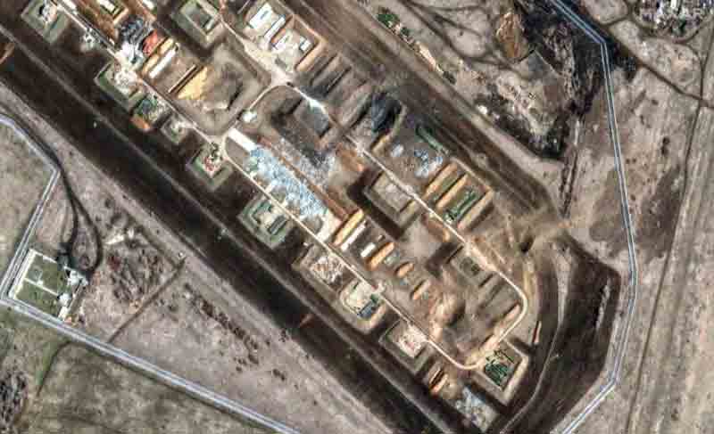 Satellite imagery reveals significant destruction at a Russian airbase
