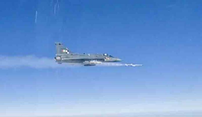 Tejas Light Combat Aircraft launched the ASTRA Beyond Visual Range Air-to-Air Missile (BVRAAM) during a trial conducted recently.