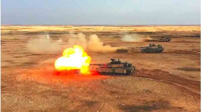 U.S. deploys M1A2 SEP v3 tanks for live-fire drills in Saudi Arabia