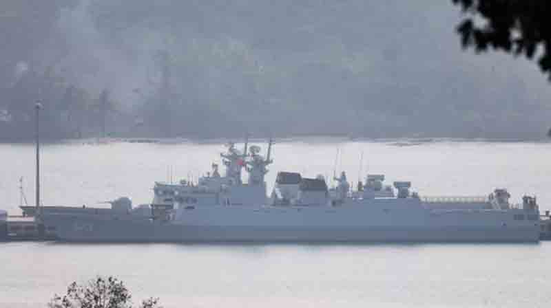 China conducts military exercises at the recently expanded naval base in Cambodia