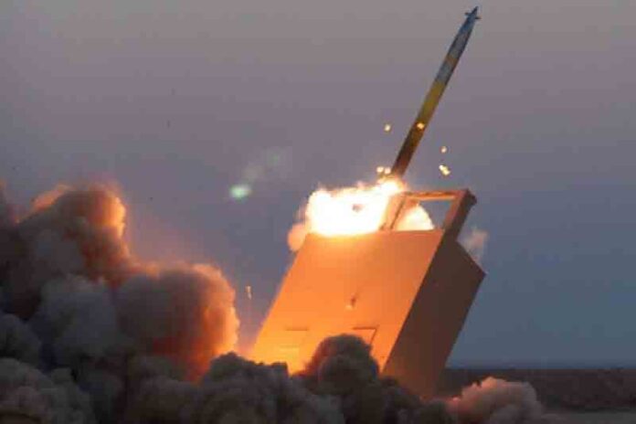 The Guided Multiple Launch Rocket System (GMLRS) is a precision-guided artillery rocket designed for long-range strikes, capable of hitting targets up to 150 km away with high accuracy and devastating effect.