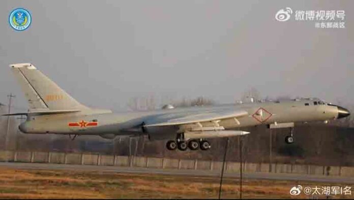 PLAAF’s H-6K bomber has been observed carrying the KD-21 air-launched ballistic missile.