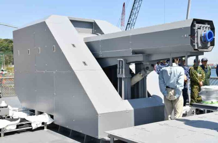 ship-mounted electromagnetic railgun