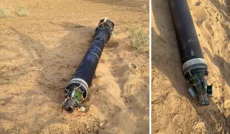 Debris believed to be from a Chinese-made HQ-9 surface-to-air missile was found in the Indian state of Rajasthan.