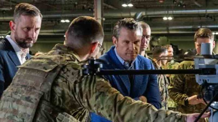 U.S. Secretary of Defense Pete Hegseth and Polish Deputy Prime Minister Władysław Kosiniak-Kamysz visited the U.S. Army Prepositioned Stocks-2 (APS-2) site in Powidz, Poland.