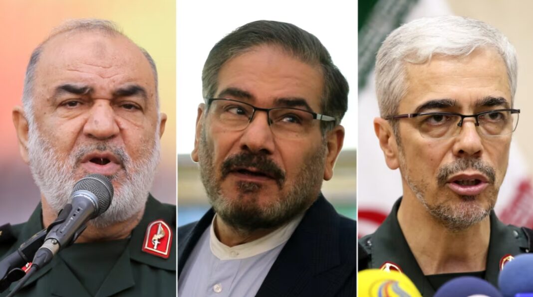 iranian leaders killed Hossein Salami, Ali Shamkhani and Mohammad Bagheri