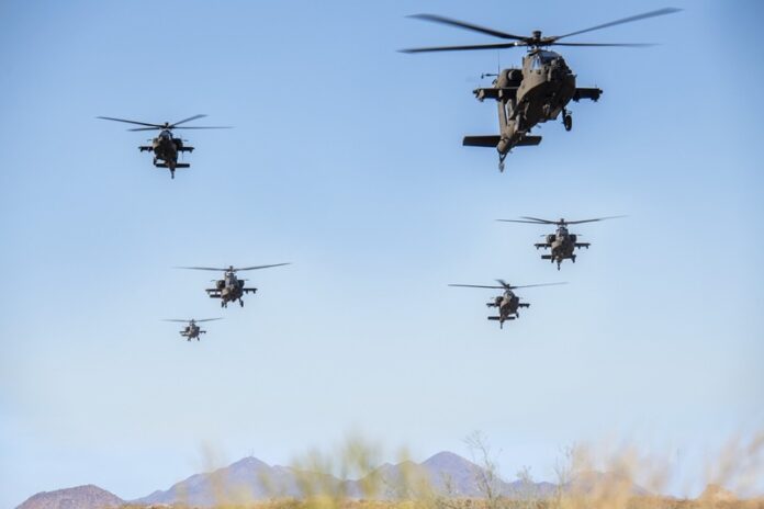 Apache helicopters UK