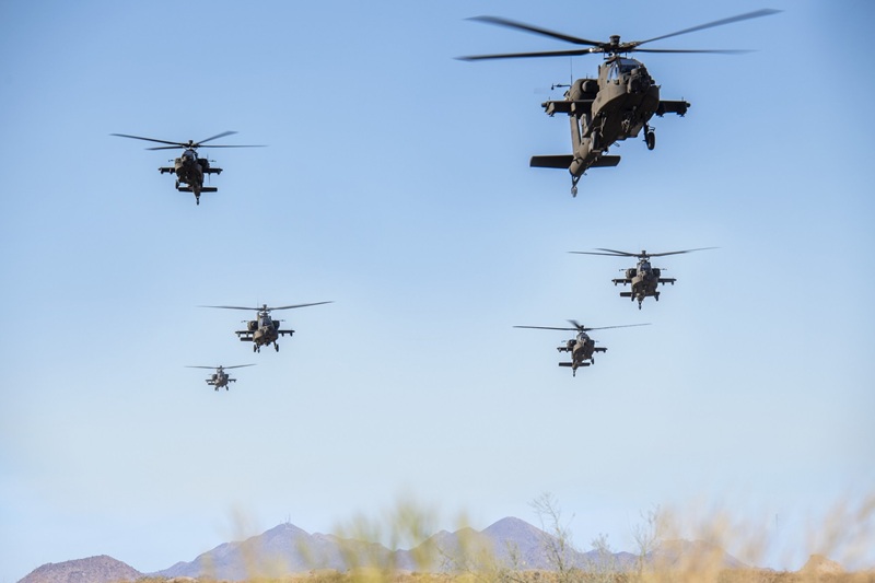 Apache helicopters UK