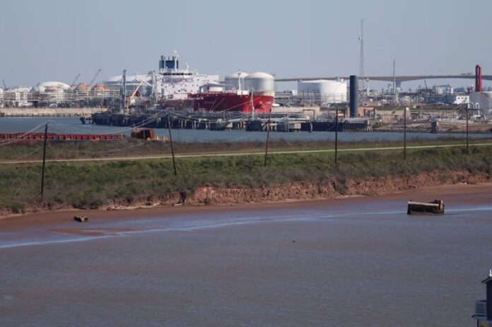 The Nave Photon, carrying crude oil from Venezuela, is docked at Port Freeport in Freeport, Texas The Nave Photon, carrying crude oil from Venezuela, is docked at Port Freeport in Freeport, Texas.