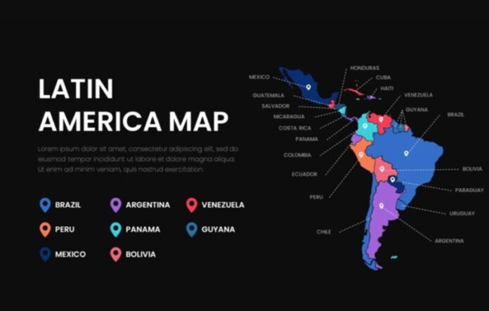 latin america map