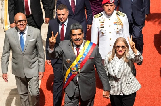 maduro with his wife